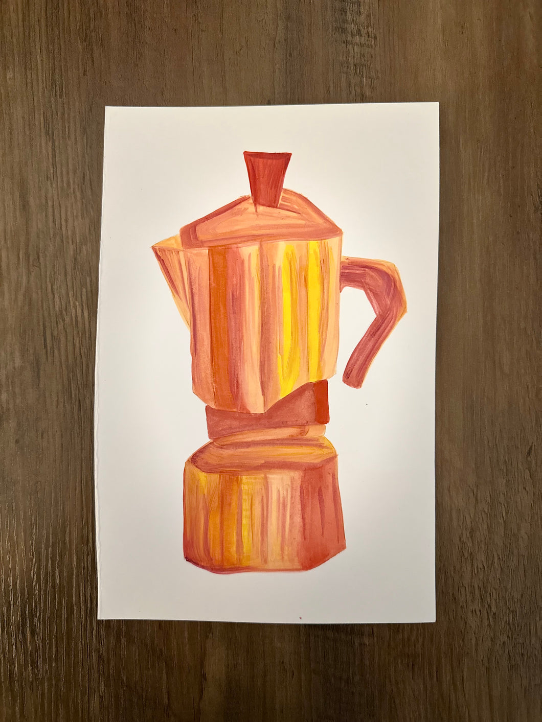 Warm coffee pot